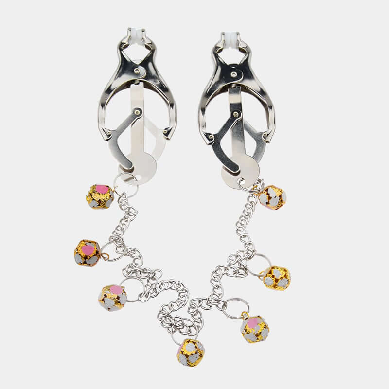 Glamorous Cantilever Clamps with Decorative Weighted Chain at Tickle & Twist