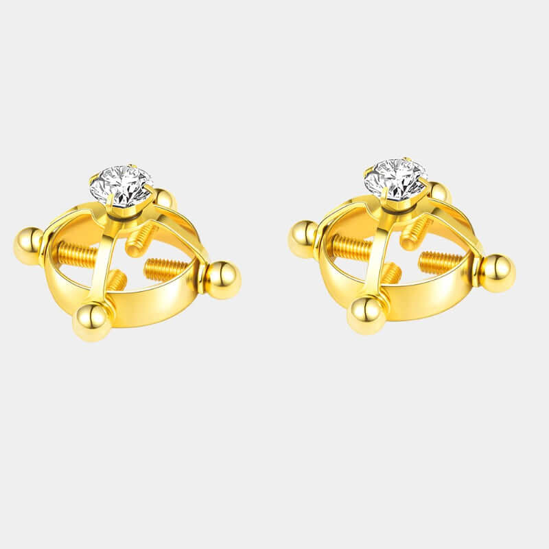 Diamonte Extreme Clamp Gold Colour at Tickle & Twist