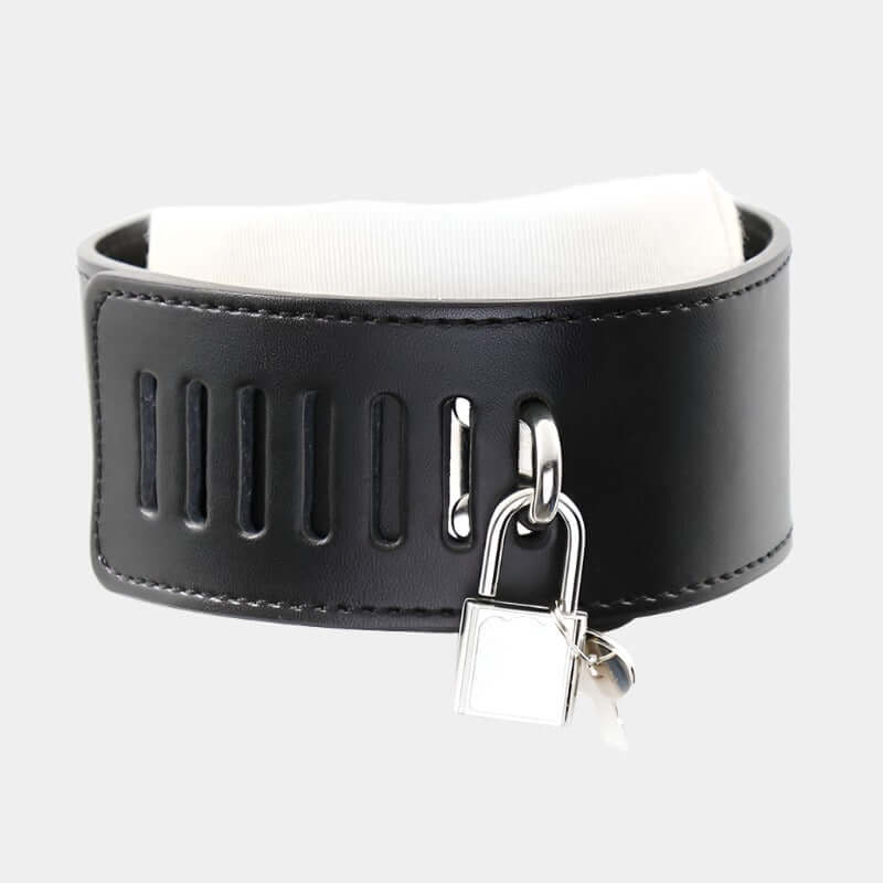 Adjustable Pinch Clamps with Leather Collar and Lock at Tickle & Twist