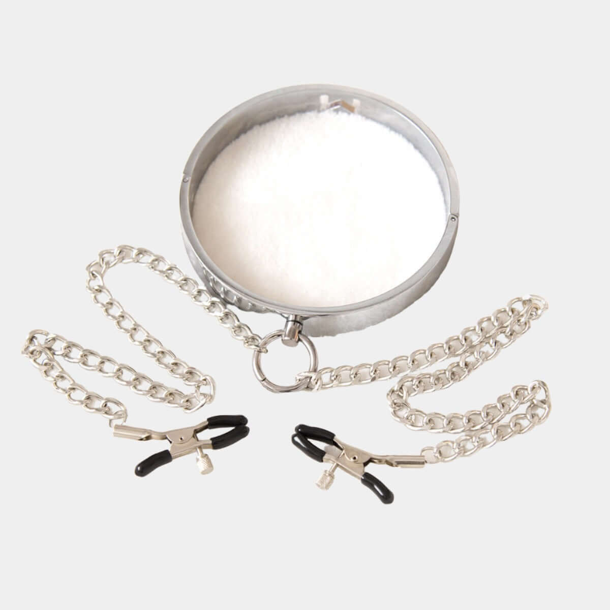 Adjustable Pinch Clamps with Metal Choker at Tickle & Twist