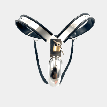 Silicone & Steel Chastity Belt at Tickle & Twist
