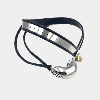 Silicone & Steel Chastity Belt at Tickle & Twist