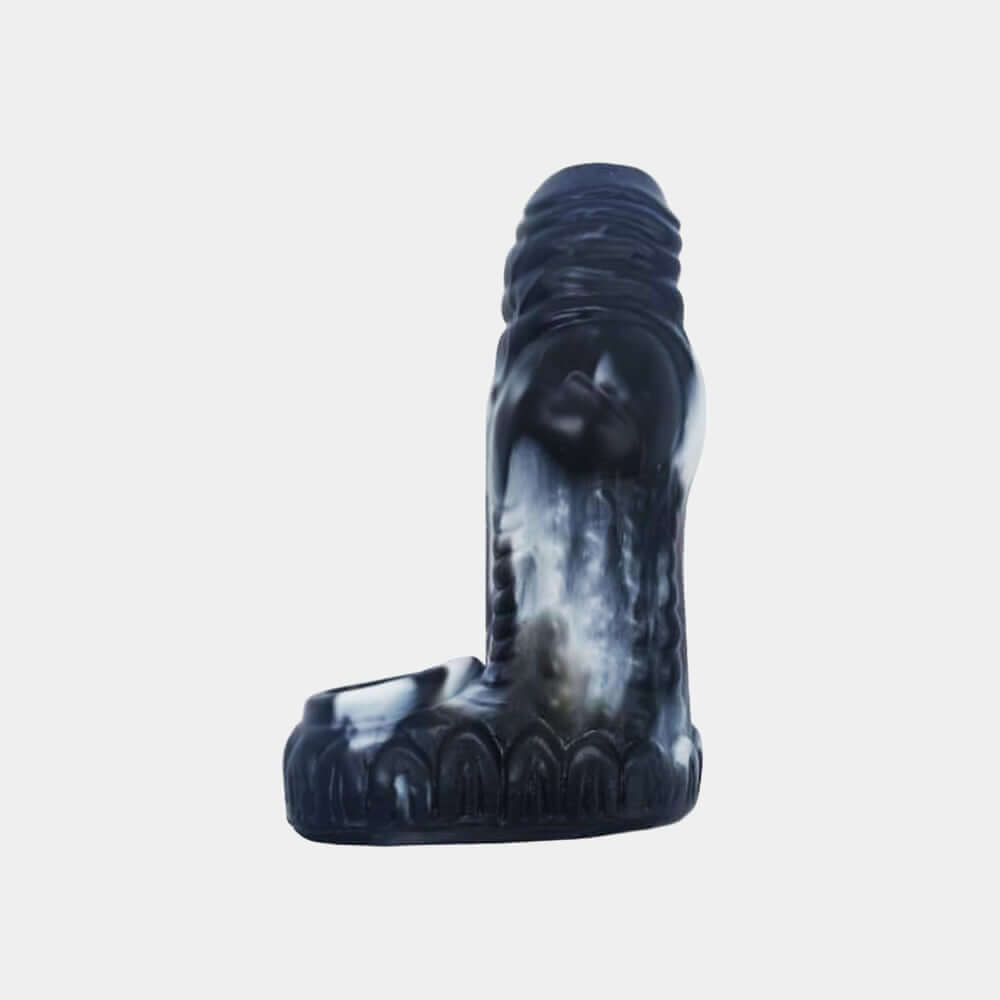 Open Dragon Dildo Penis Sleeve - Onyx at Tickle & Twist