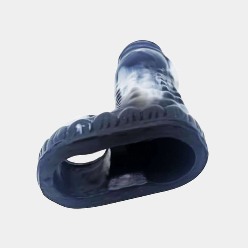 Open Dragon Dildo Penis Sleeve - Onyx at Tickle & Twist