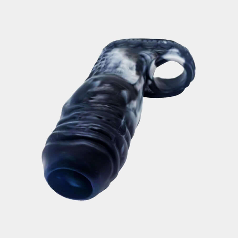 Open Dragon Dildo Penis Sleeve - Onyx at Tickle & Twist
