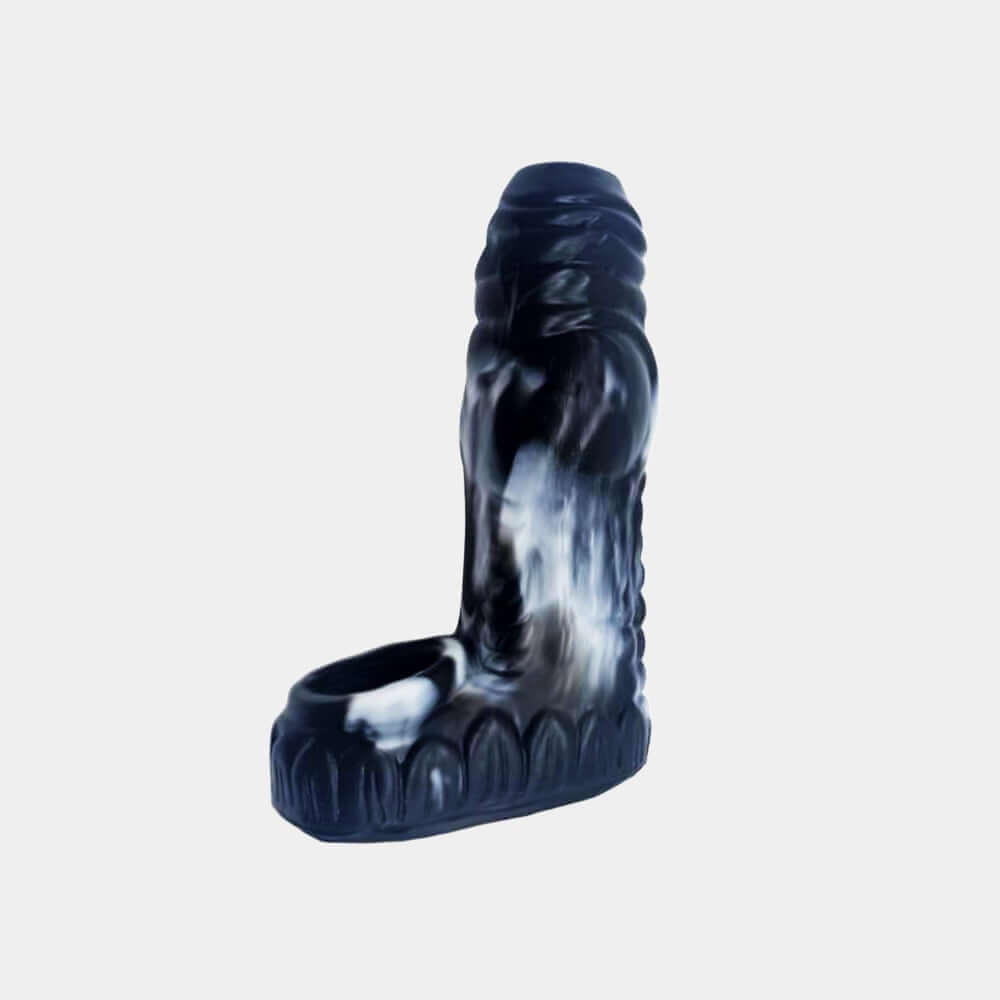 Open Dragon Dildo Penis Sleeve - Onyx at Tickle & Twist