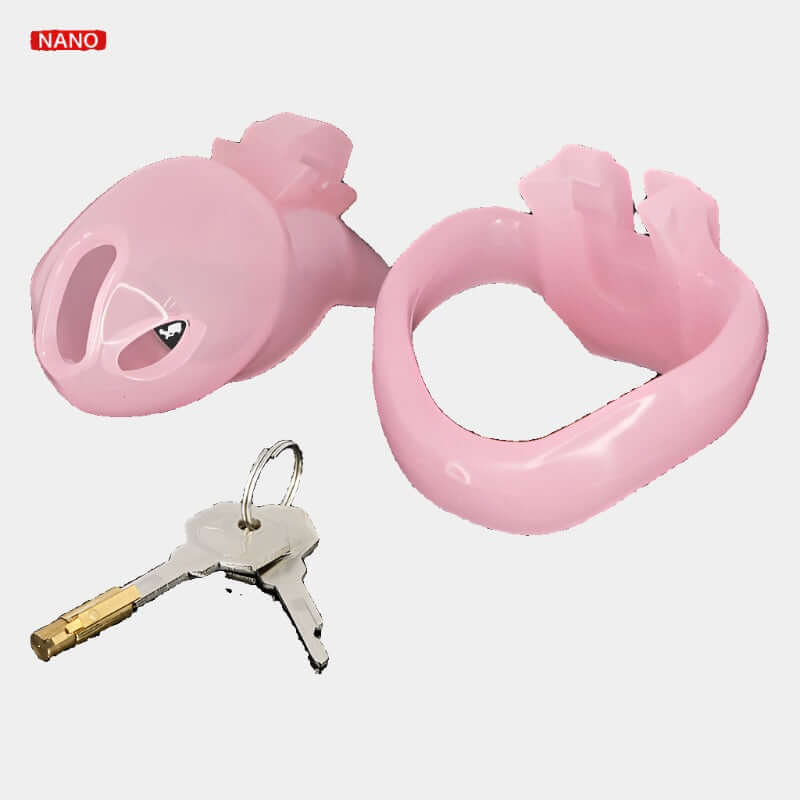 Pink Smooth Resin Nub Cock Cage at Tickle & Twist