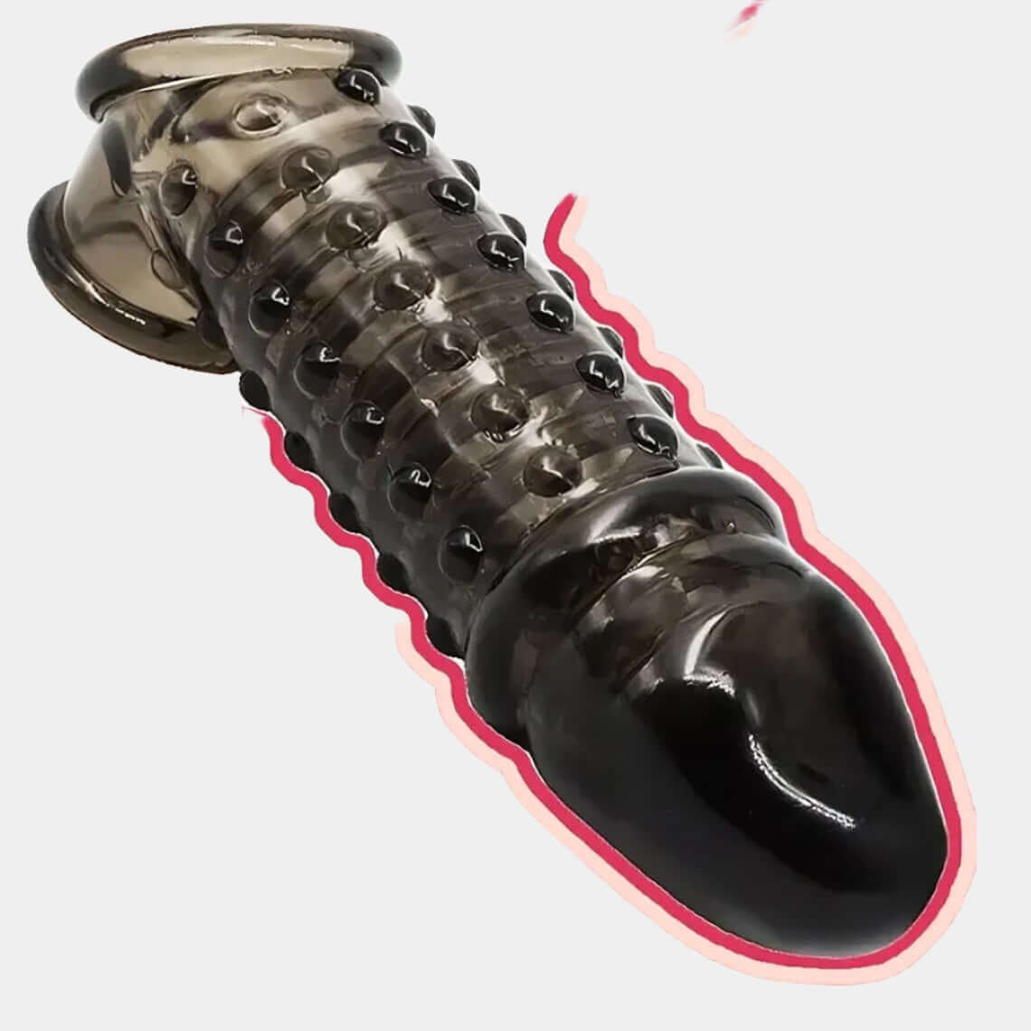 7 Inch Knobbed Penis Sleeve at Tickle & Twist