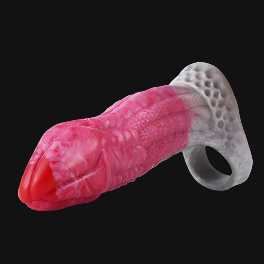 Dragon Dildo Penis Sleeve - Pink at Tickle & Twist