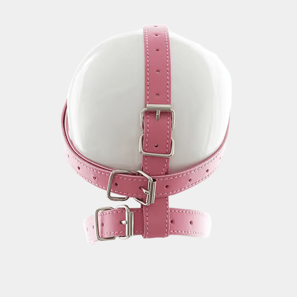 Pink Gimp Ball Gag Harness