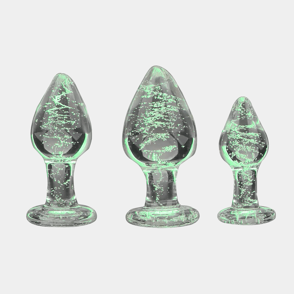 Luminescent Glass Butt Plug Collection