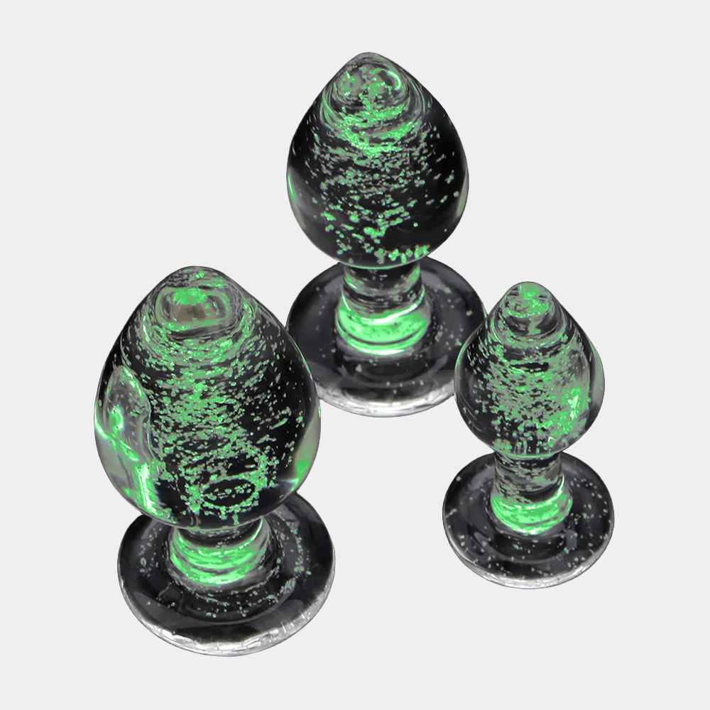 Luminescent Glass Butt Plug Collection