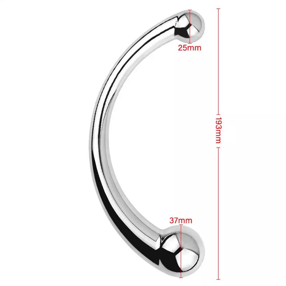 Sculpted Stainless Steel Anal Stimulator