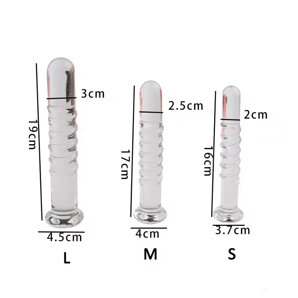 Crystal Elegance Glass Dildo