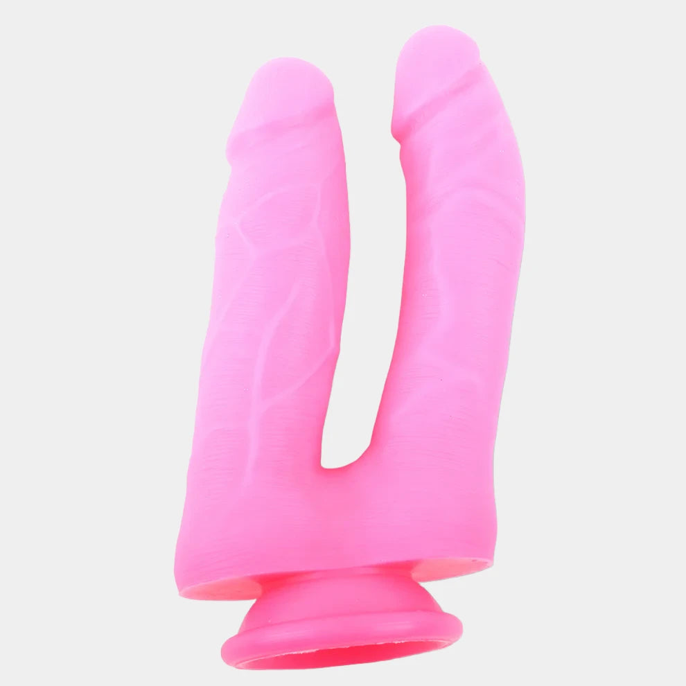 Neon Pink Double Penetrator Dildo