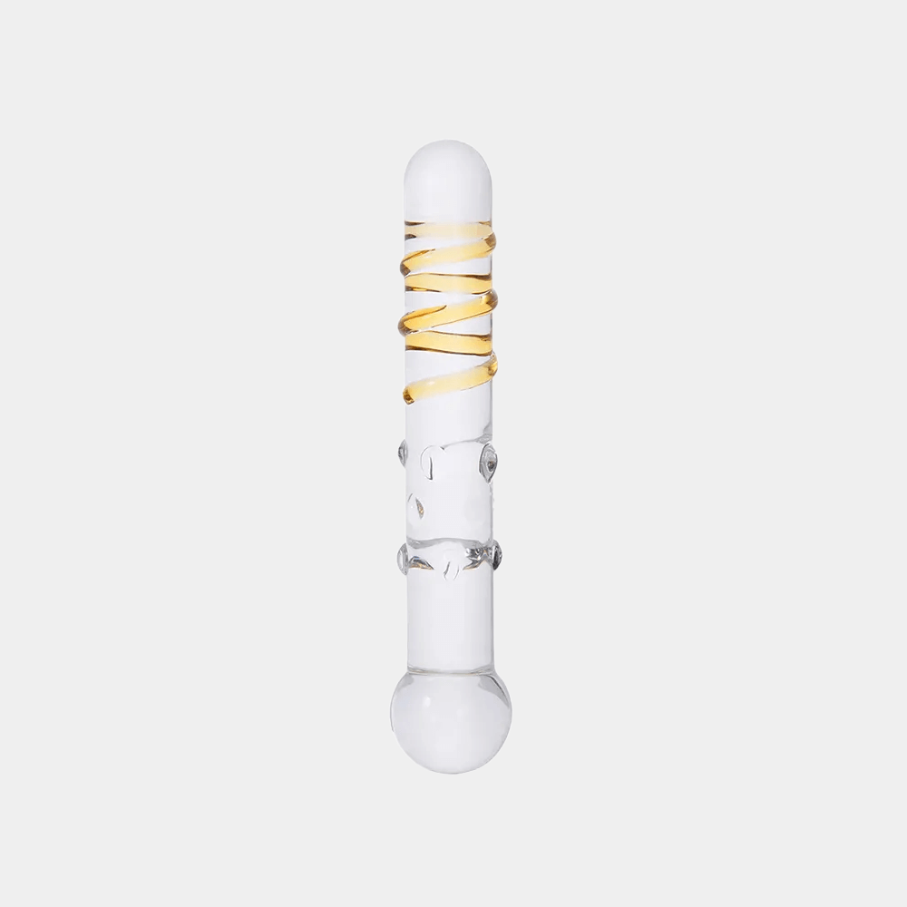 Golden Elegance Glass Pleasure Wand