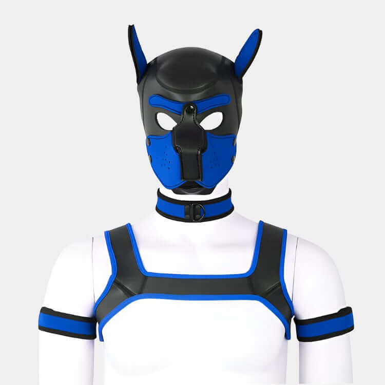 Alpha Pup Hood Set Blue & Onyx - Pup Hood UK