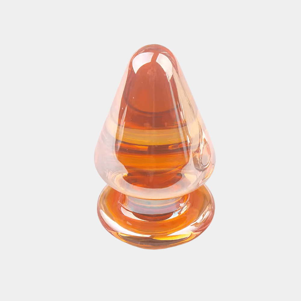 Luminous Crystal Butt Plug - Amber