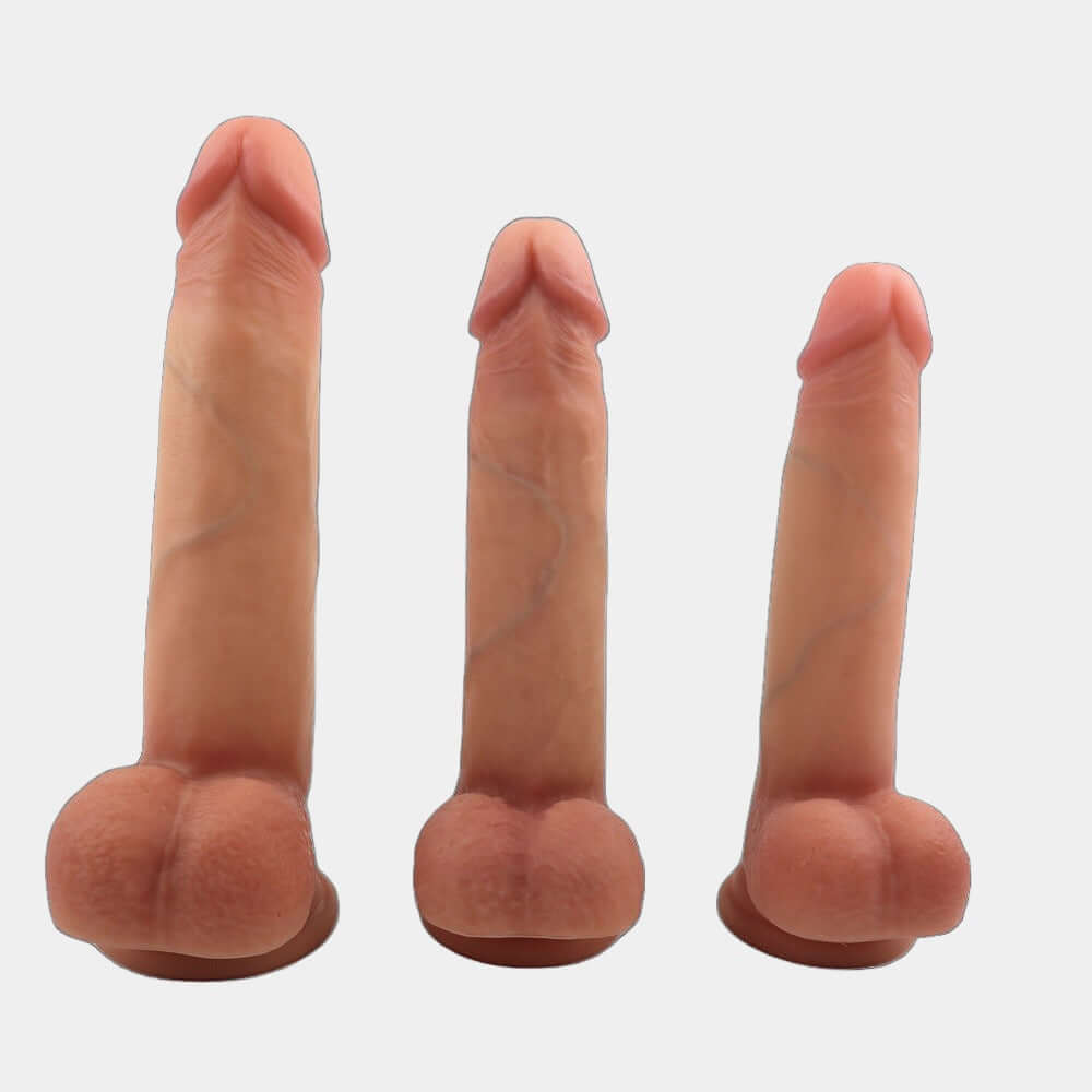 Realistic Uncut Dildo with Sliding Foreskin