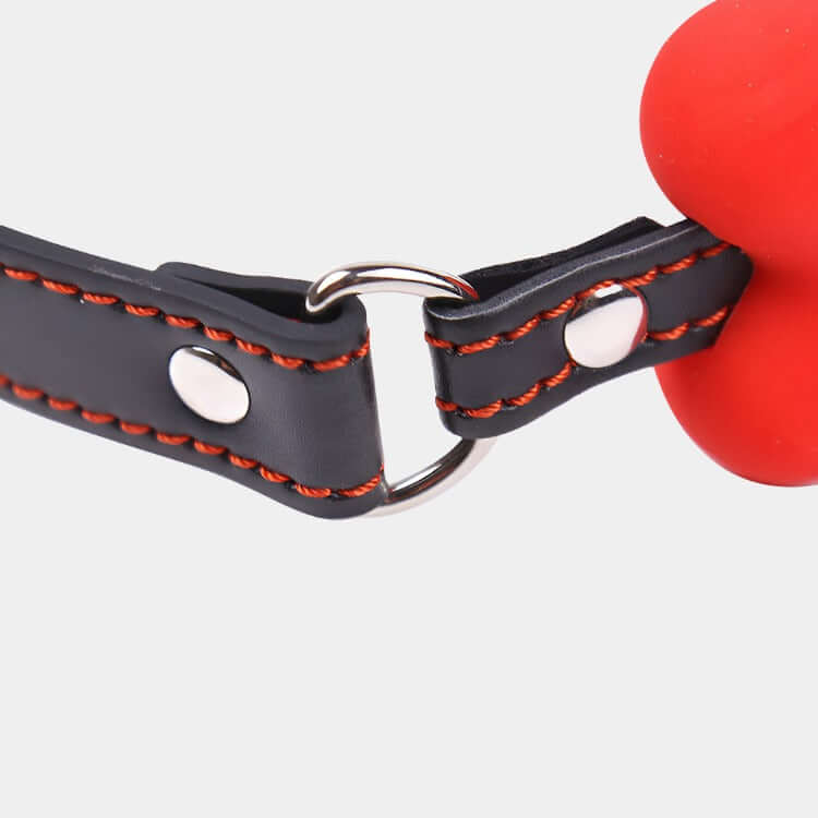 PUP TREAT BONE GAG - Red - Pup Hood UK