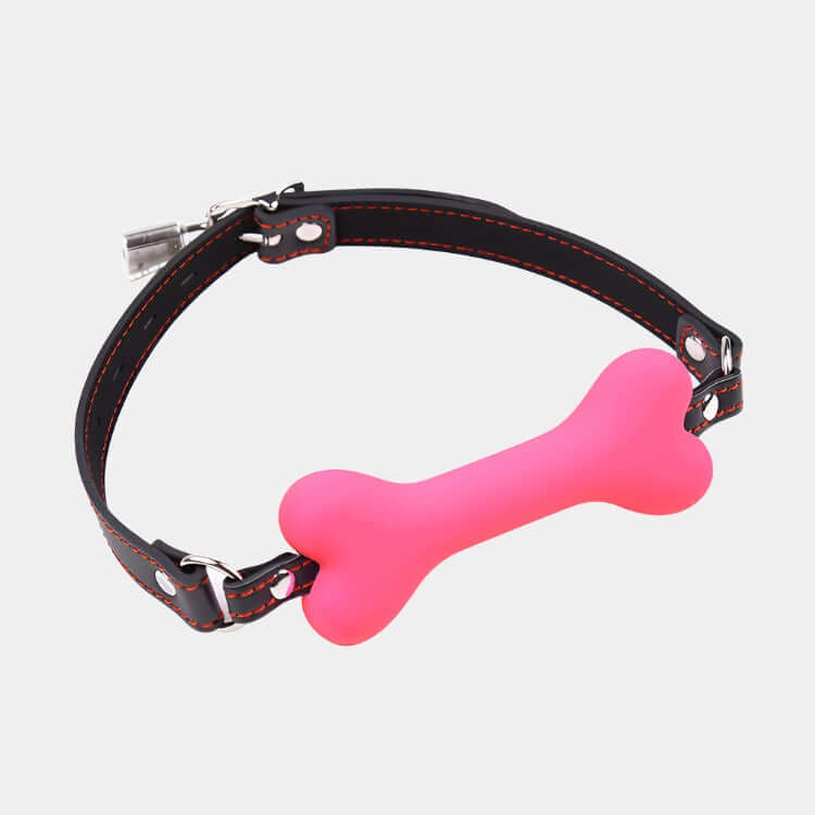 PUP TREAT BONE GAG - Pink - Pup Hood UK