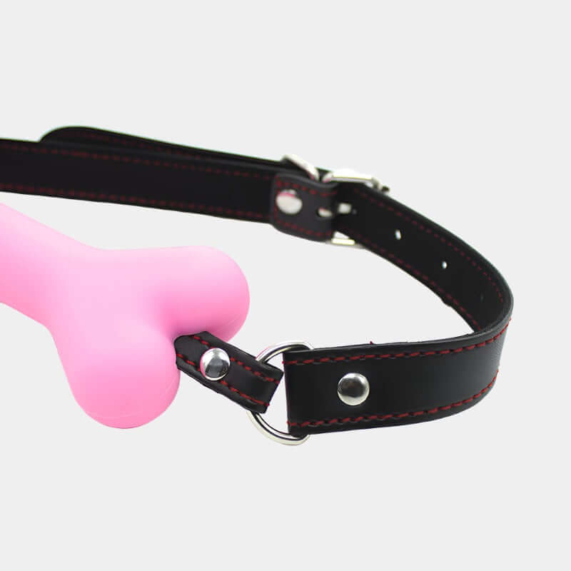 PUP TREAT BONE GAG - Pink - Pup Hood UK