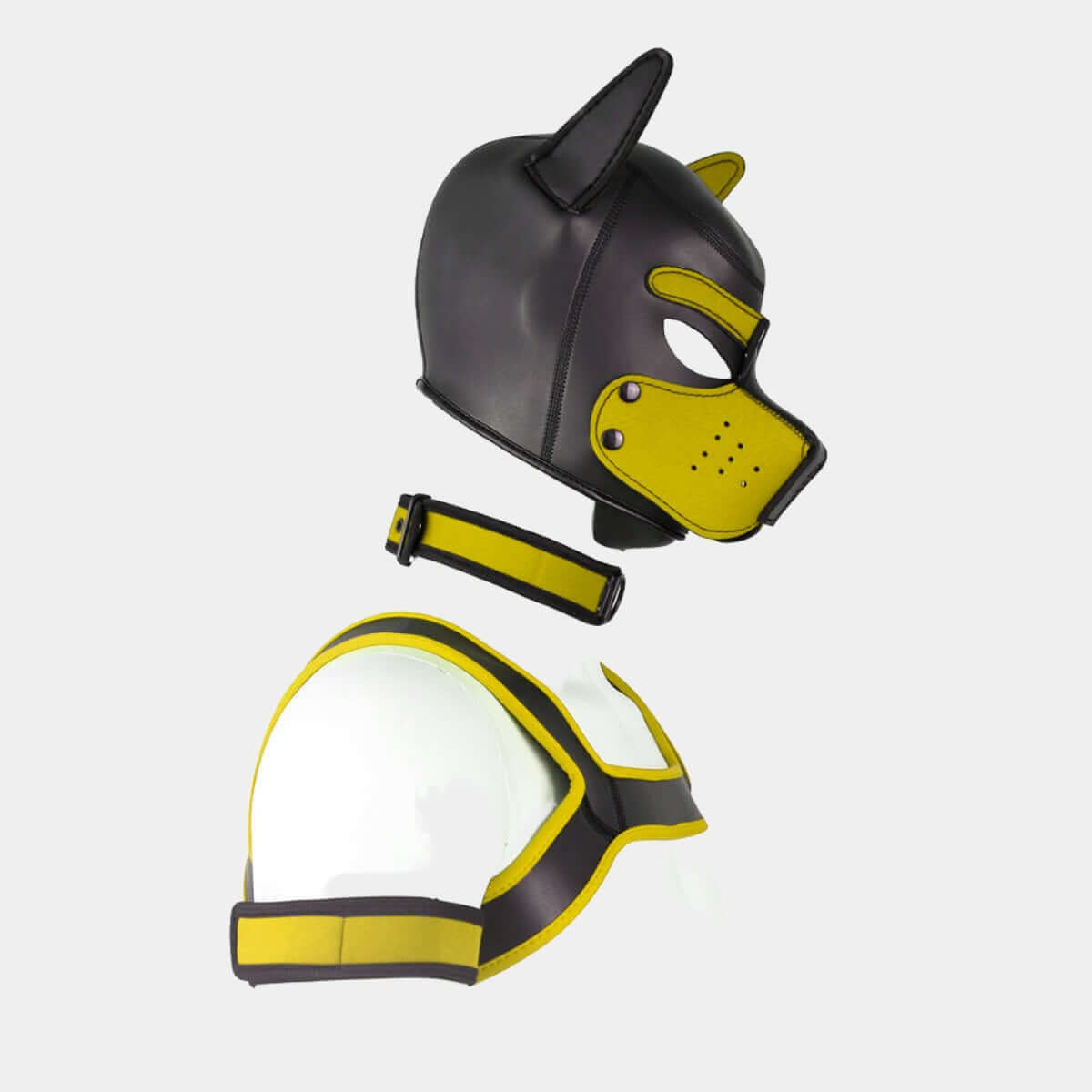 Alpha Pup Hood Set Yellow & Onyx - Pup Hood UK