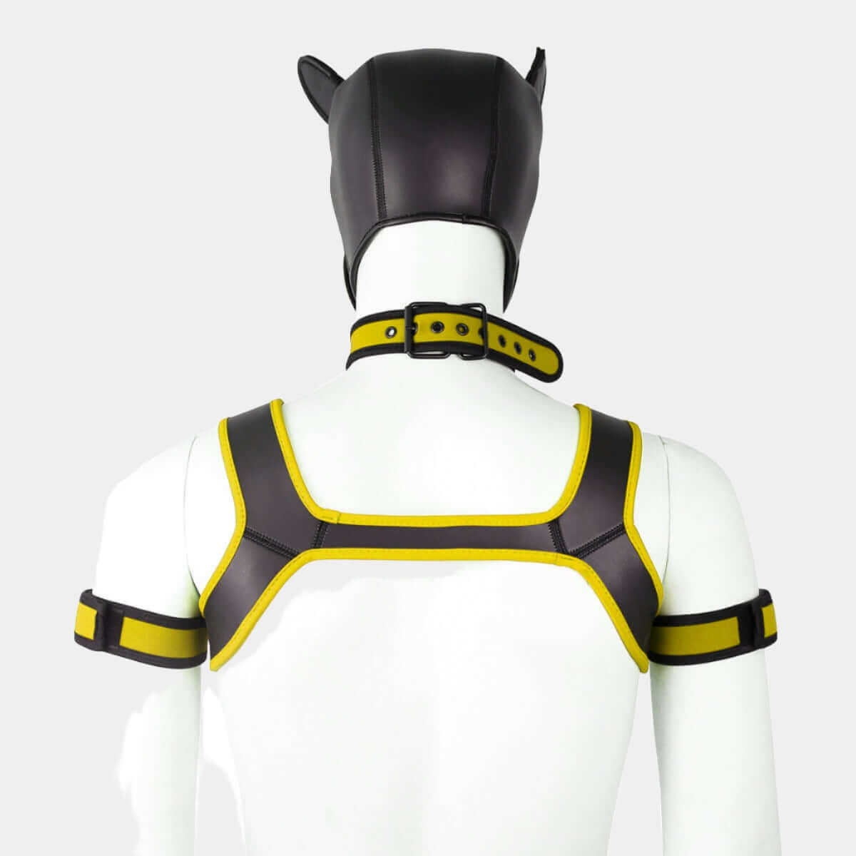 Alpha Pup Hood Set Yellow & Onyx - Pup Hood UK