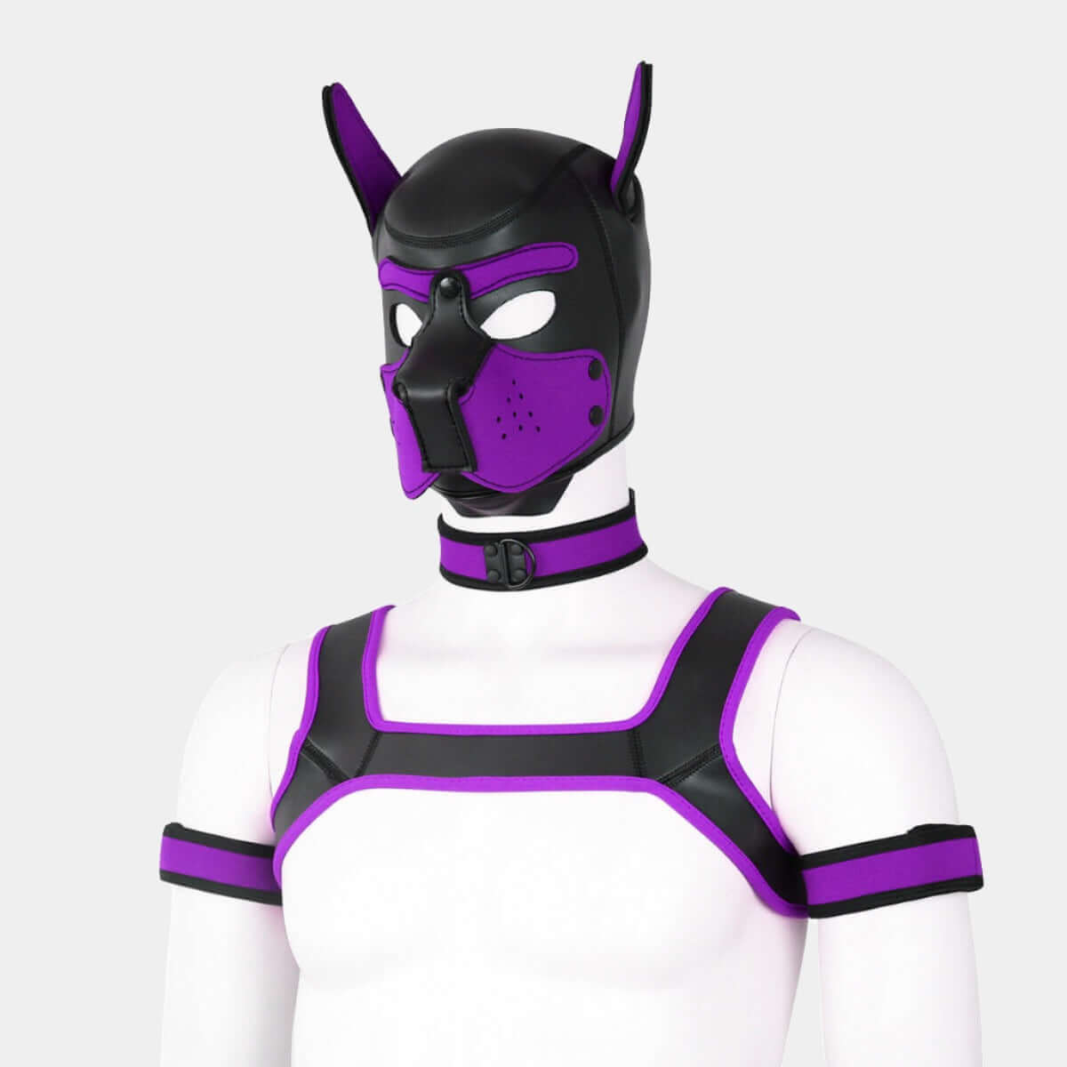 Alpha Pup Hood Set Aubergine & Onyx - Pup Hood UK