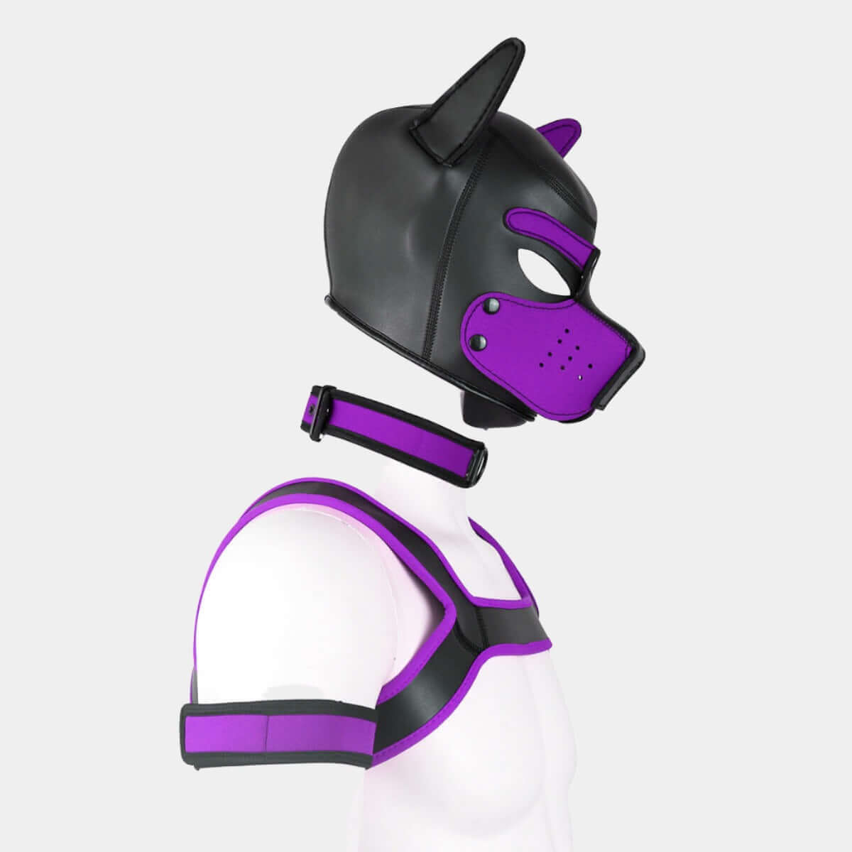 Alpha Pup Hood Set Aubergine & Onyx - Pup Hood UK