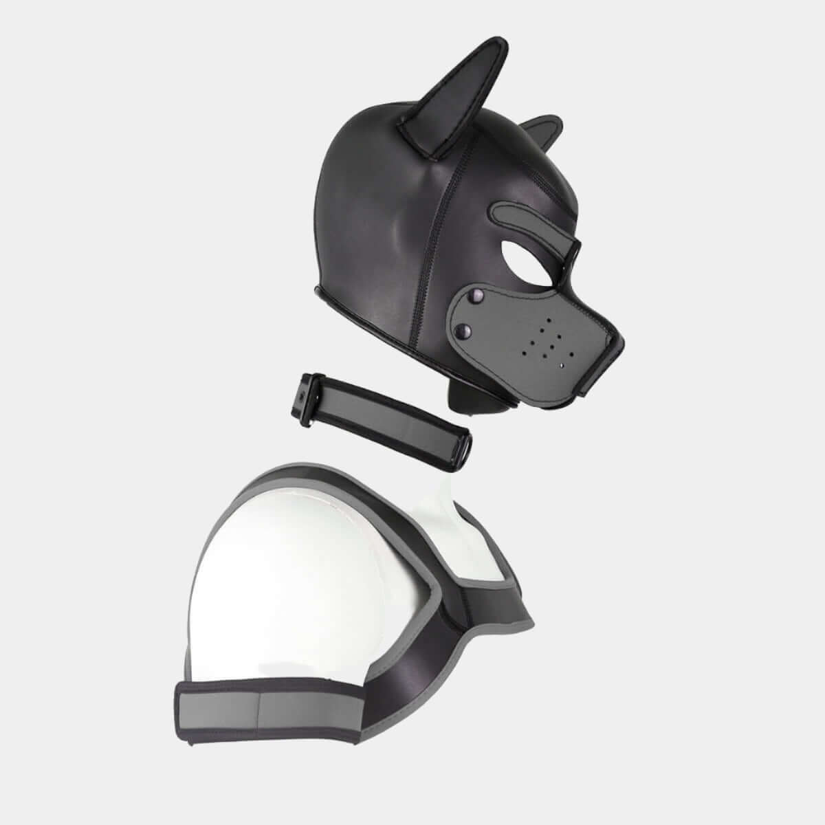 Alpha Pup Hood Set Grey & Onyx - Pup Hood UK