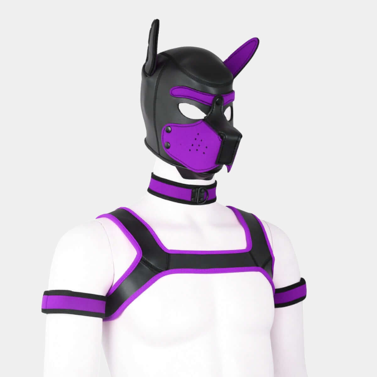 Alpha Pup Hood Set Aubergine & Onyx - Pup Hood UK