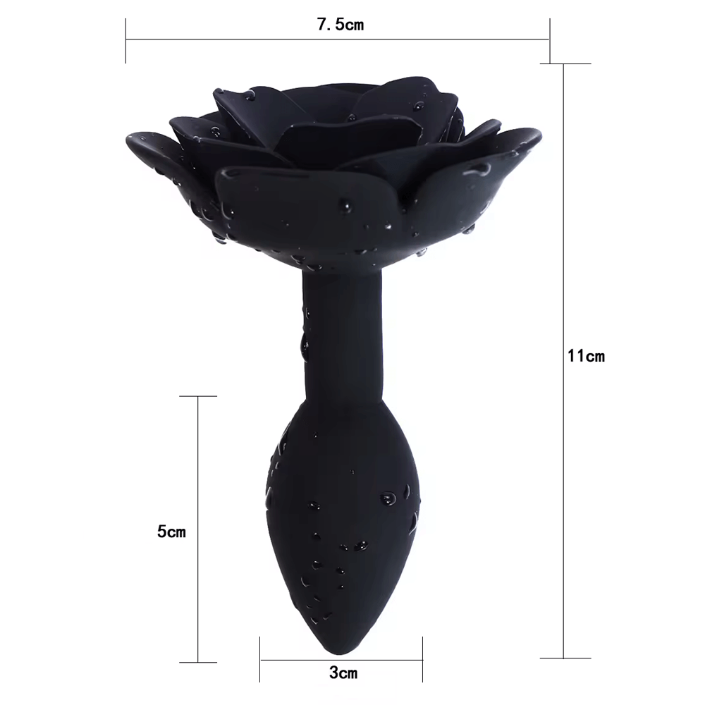 Rosey Butt Plug - Black