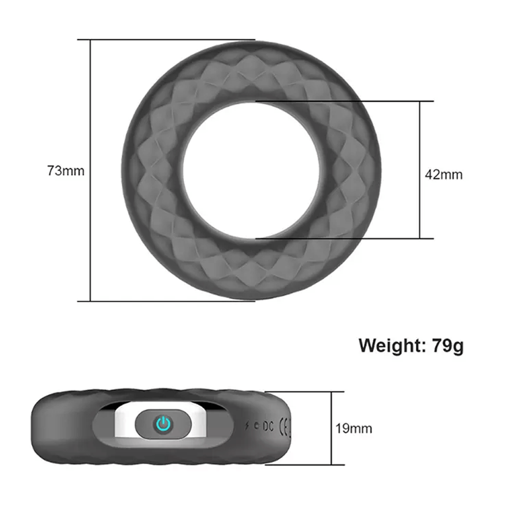 Pleasure Touch Vibrating Silicone Ring