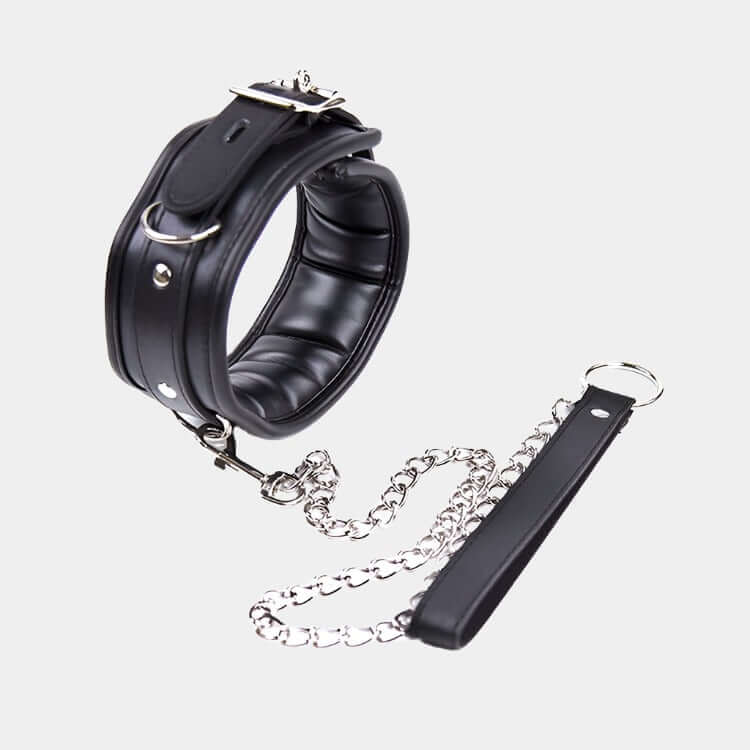 LUST PUP PADDED COLLAR & CHAIN LEASH - Pup Hood UK