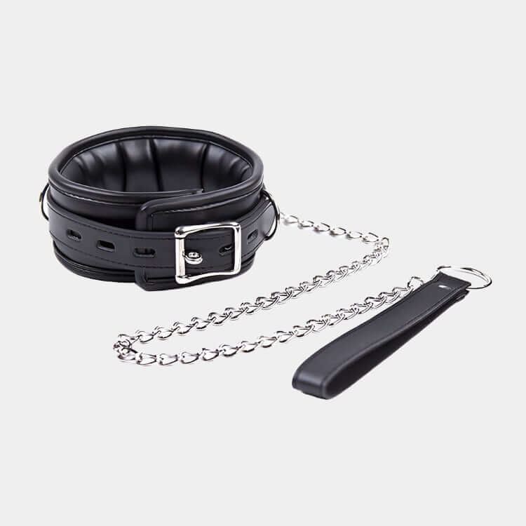 LUST PUP PADDED COLLAR & CHAIN LEASH - Pup Hood UK