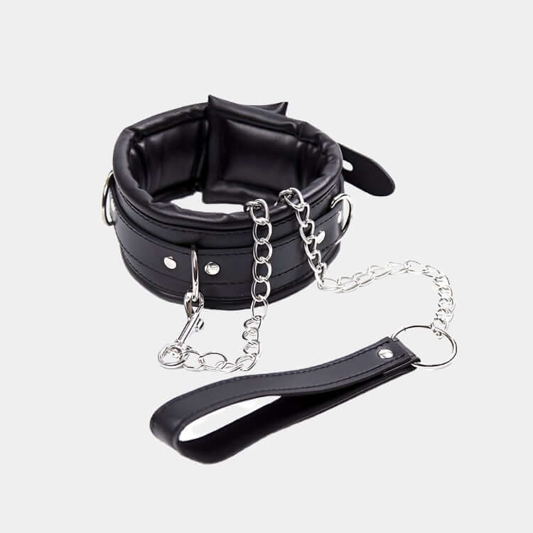 LUST PUP PADDED COLLAR & CHAIN LEASH - Pup Hood UK