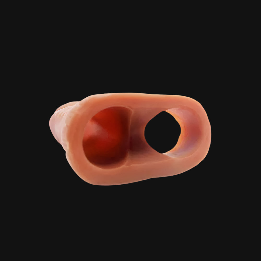 Open Dragon Dildo Penis Sleeve - Brown at Tickle & Twist