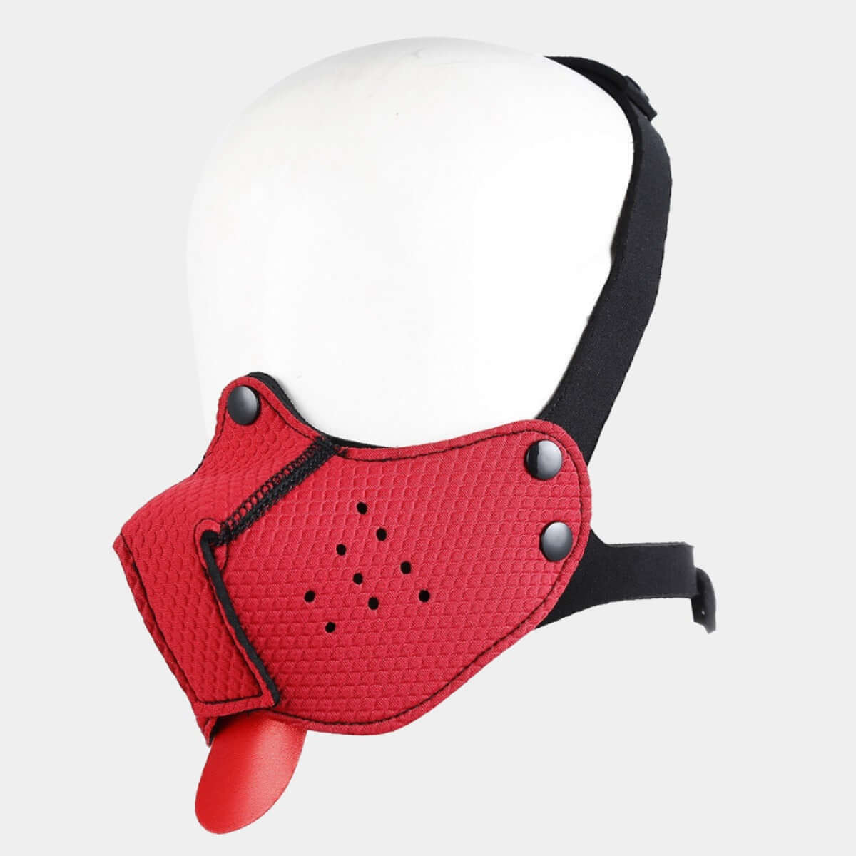 PUPPY PLAY MUZZLE - Red - Pup Hood UK