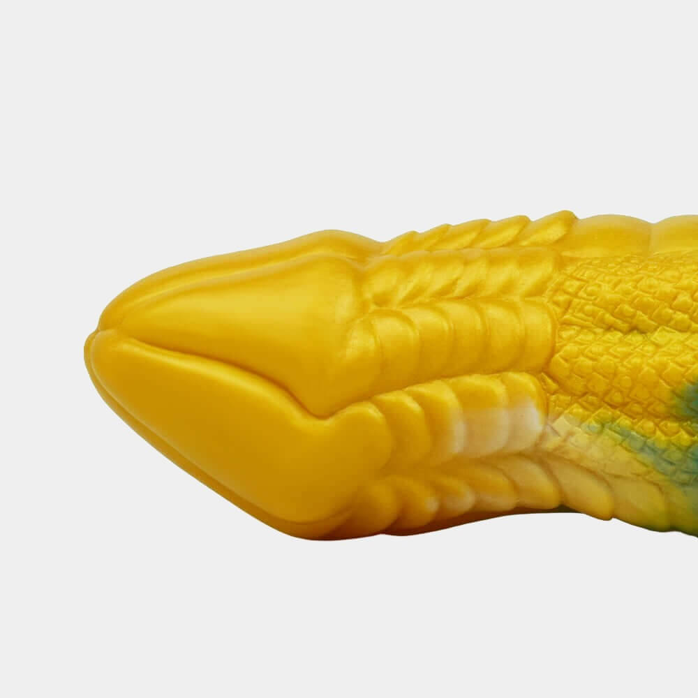 Dragon Dildo Penis Sleeve - Yellow & Blue