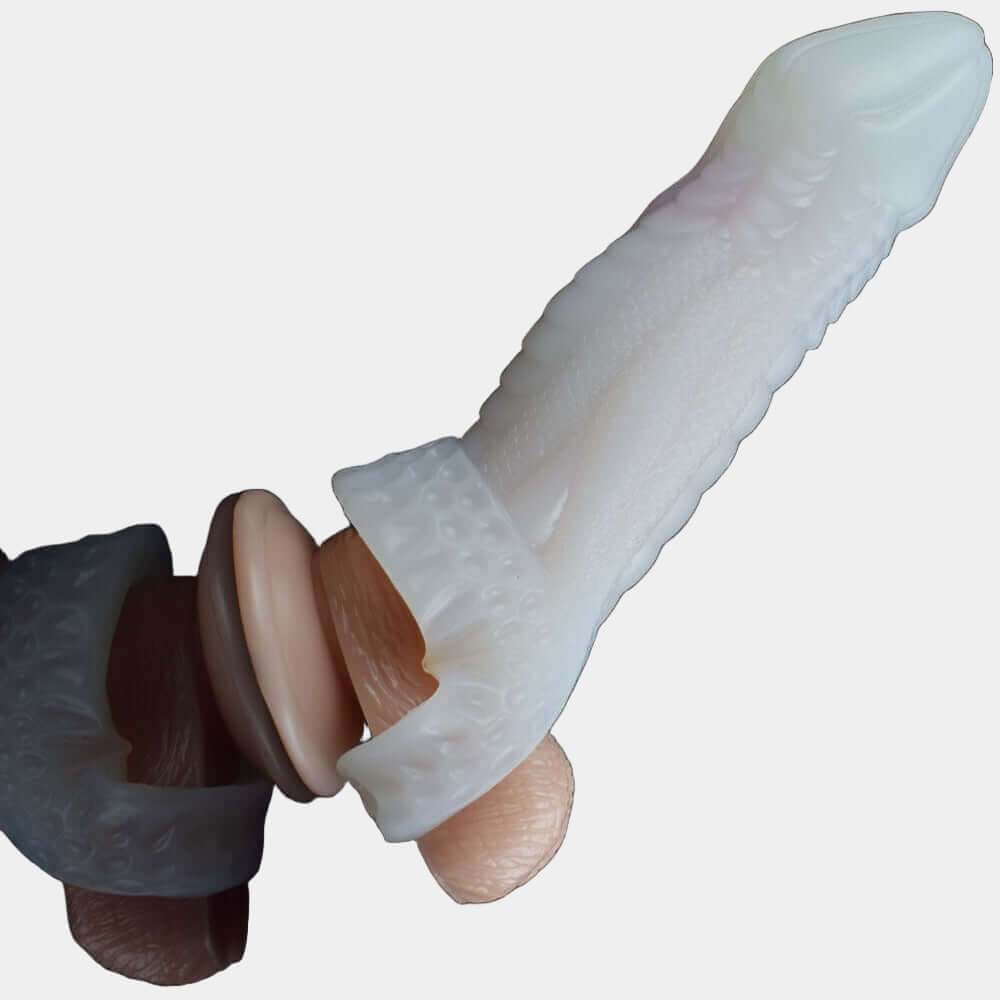 Dragon Dildo Penis Sleeve - Clear