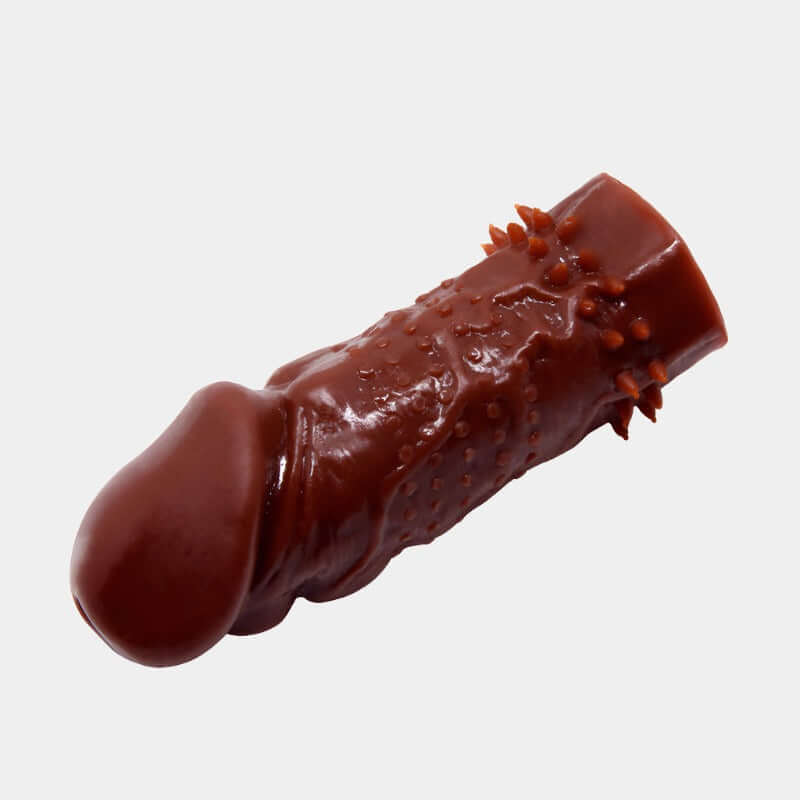 Walnut Penis Sleeve with Spiked Shaft