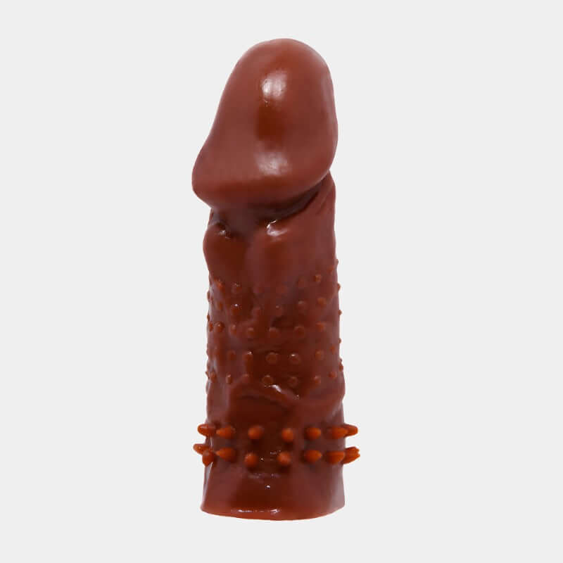 Walnut Penis Sleeve with Spiked Shaft