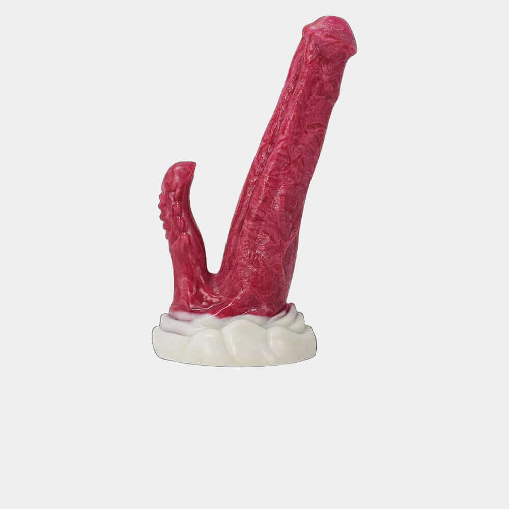 Blood Red Double-Head Dildo - Kyle & Lane