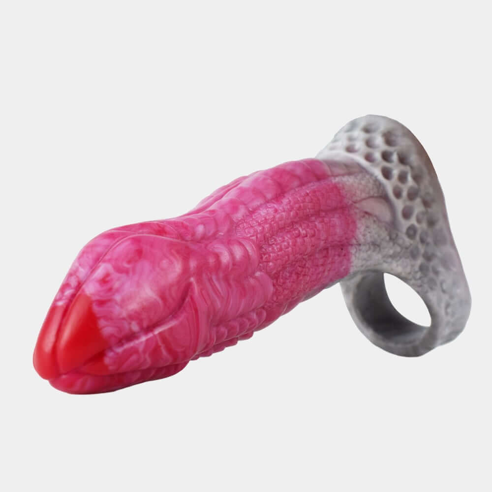 Dragon Dildo Penis Sleeve - Pink