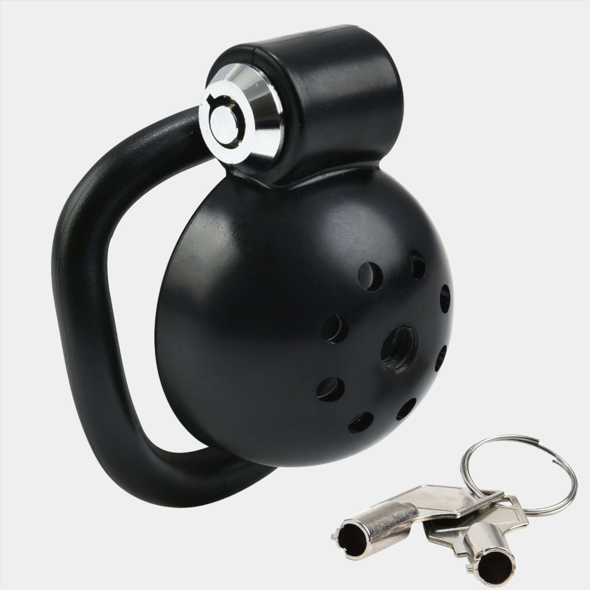 Black Resin Pepper Pot Cock Cage