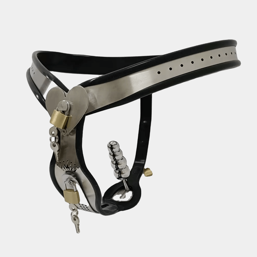 Woman's Butt Plug Chastity Belt