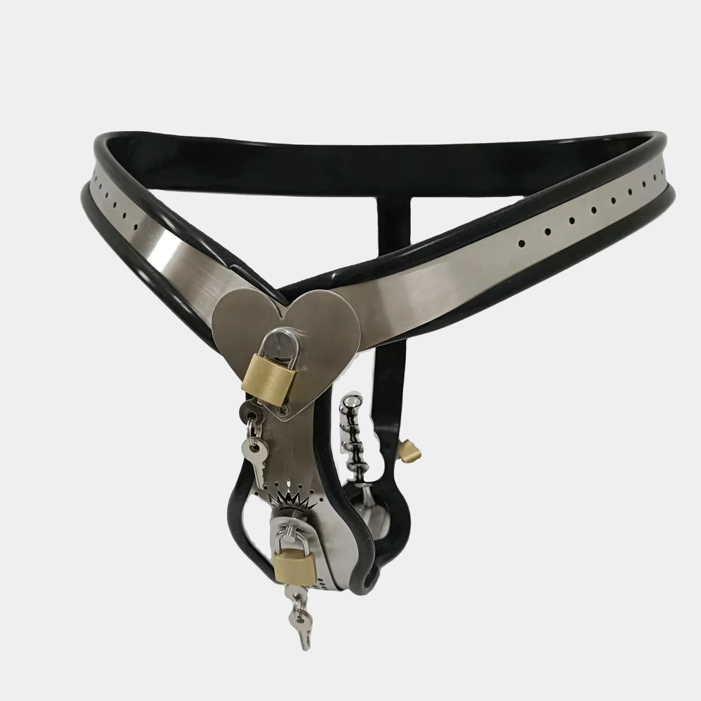 Woman's Butt Plug Chastity Belt