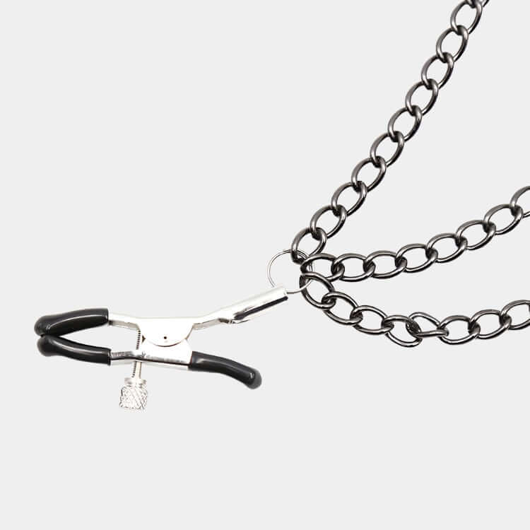 Glamorous Adjustable Pinch Clamps with 3 Chains