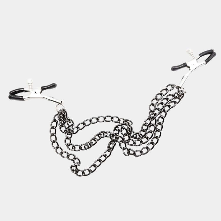 Glamorous Adjustable Pinch Clamps with 3 Chains